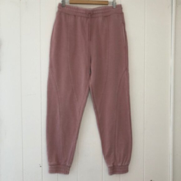7 for All Mankind Womens French Terry Seamed Joggers Medium - Picture 3 of 11